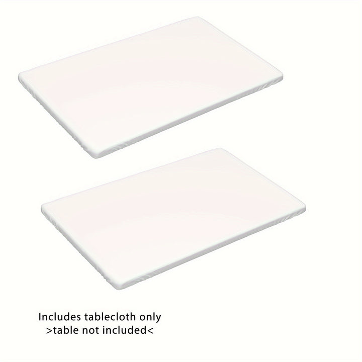 [4ft/6ft Foldable Tablecloth] 1pc Washable Rectangular Tablecloth for Outdoor Parties and Camping - Foldable, Elastic, and Fitted - 4ft/6ft Size - Durable Polyester Fabric for Home Decor