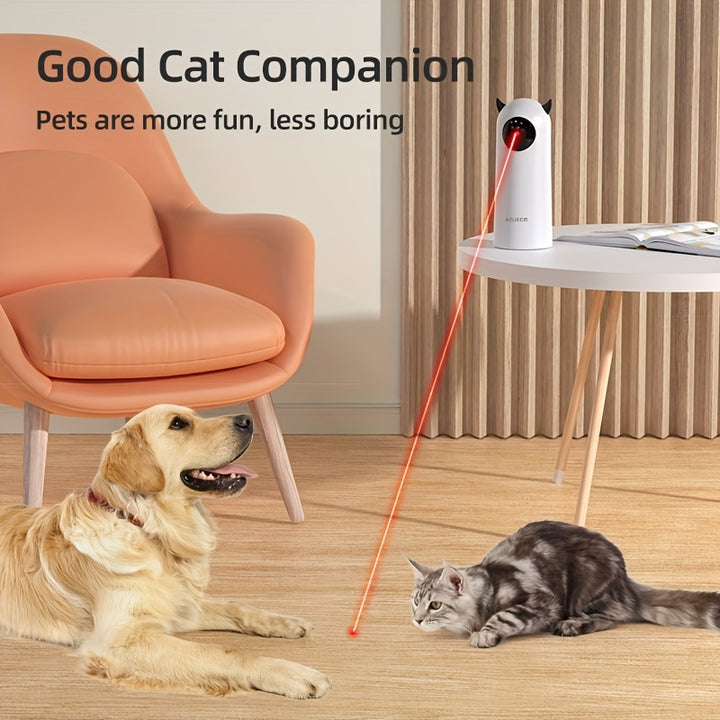 [Laser Light Interactive Pet Toy] Automatic Laser Light Pet Toy - Interactive, Smart For Cats, No Battery Included