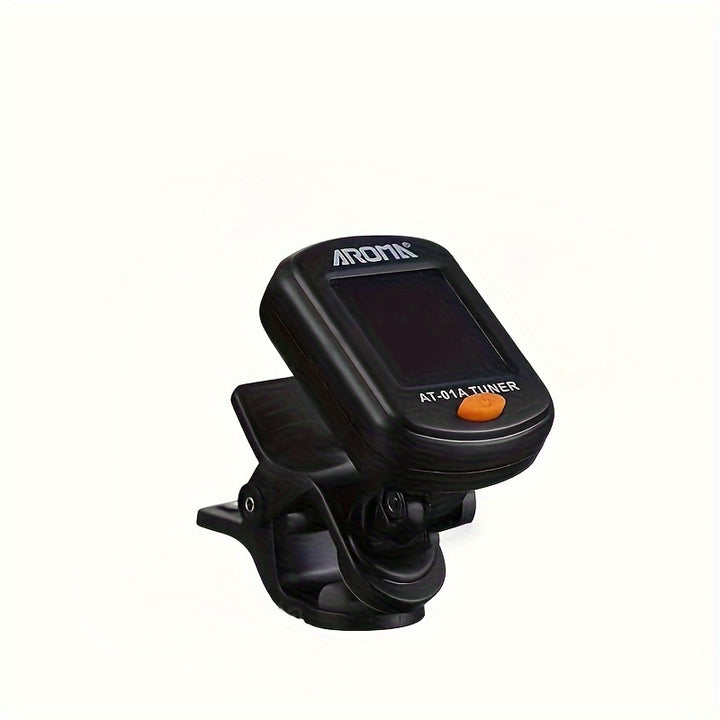 Guitar Tuner, Clip on Tuner for Guitar/Bass/Violin/Ukulele,Auto Power Off/One Button Operation/At-01A