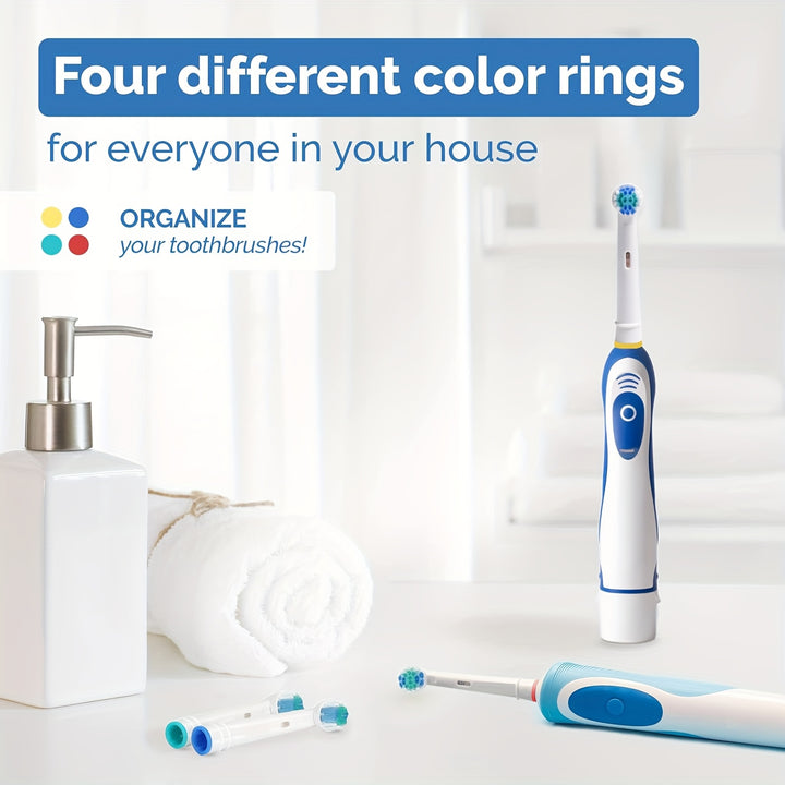 Replacement Heads for Electric Toothbrushes, Available in Packs of 4, 8, Or 16, Compatible with Oral B Models.