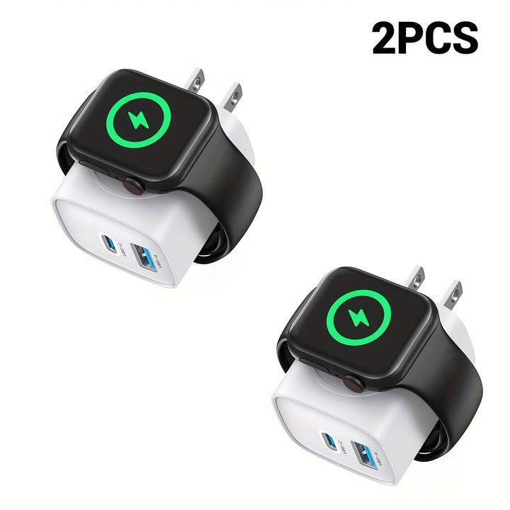 20W For Apple Watch Charger, Multiport PD Fast Charger Block Brick Cube, USB C Wall Power Adapter For IPhone 11/12/13/14/15/Pro Max, XS/XR/X, Ipad Pro