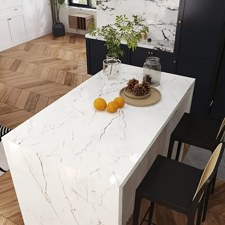 1 Roll Ultra-Thick Peel & Stick Wallpaper - Self-Adhesive, Removable, Waterproof & Oil-Proof - Ideal for Hassle-Free Kitchen & Bathroom Makeovers!