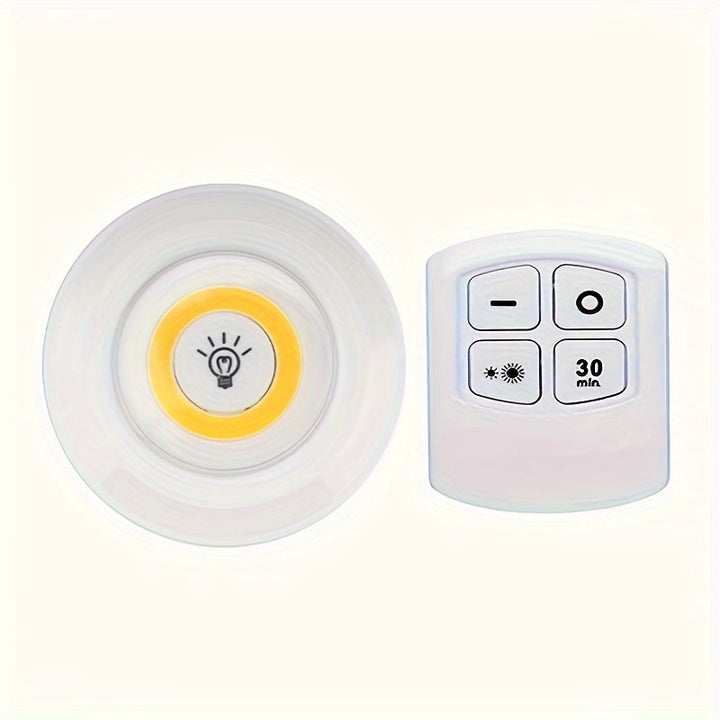 6pcs/3pcs/1pc Smart Wireless LED Under-Cabinet Lights COB Night Light With Remote Control For Wardrobe, Kitchen & More