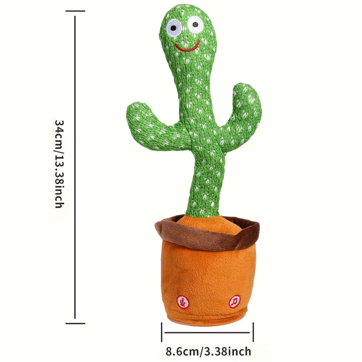 Dance Cactus Talking Cactus Toys, Dance Cactus Imitation Toys And LED English Singing Can Talk For 15 Seconds Recorder Music Toys Christmas, Halloween Gift