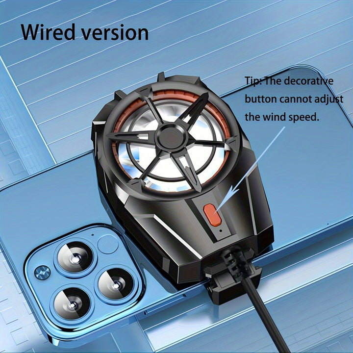 USB Powered Mobile Phone Cooling Fan, Portable Gaming Radiator Accessory with Strong Cooling Power for Live Streaming and Gaming, PP Material, No Battery or Electronic Components Included