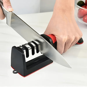 Knife Sharpener 4 Stages Professional Kitchen Sharpening Stone Tungsten Diamond Ceramic Sharpener Tool