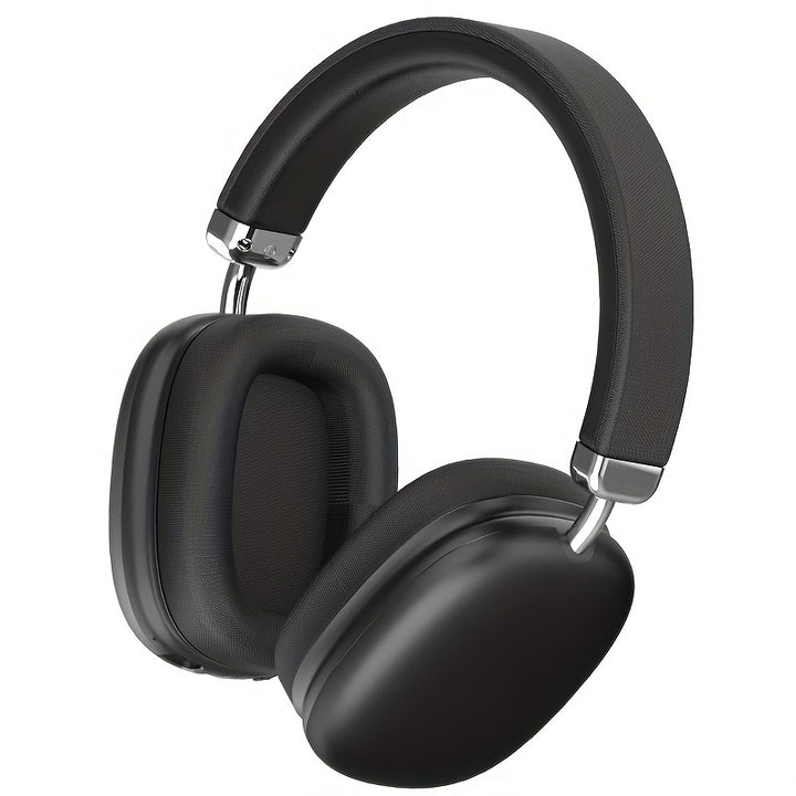 Wireless 40-Hour Rich Bass Gaming Headset - Over-Ear Design with Active Noise Cancellation, Crystal-Clear Calls & Type-C Charging - Compatible with Smartphones, Tablets, Gaming Consoles, Office Headset | Sleek Design | Soft E