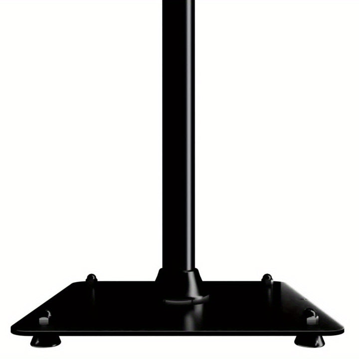 Par de Soportes de Altura Ajustable Universales para Altavoces - Soporta Altavoces Satelitales y de Estantería de hasta 11 lbs, Altura Ajustable de 33.3" a 45.1", Diseño Robusto y Duradero, Color Negro