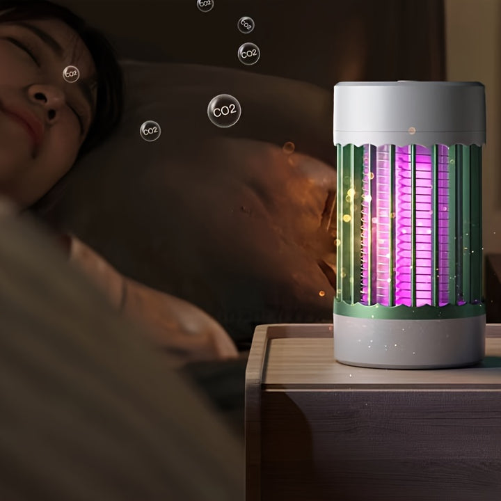 USB Powered Electronic Mosquito Killer Lamp, Indoor Ultrasonic Insect Repellent, Non-Toxic Bug Zapper with No Battery Required