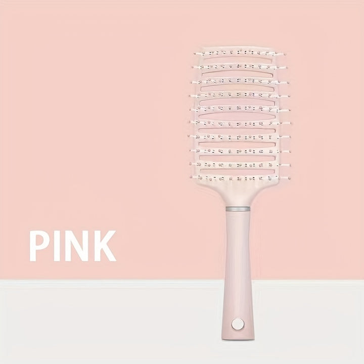 1pc ProDetangle Hair Brush - Effortless Detangling for Long, Thick, Curly, Tangled, Wet, and Dry Hair with Vented Design for Reduced Breakage and Frizz