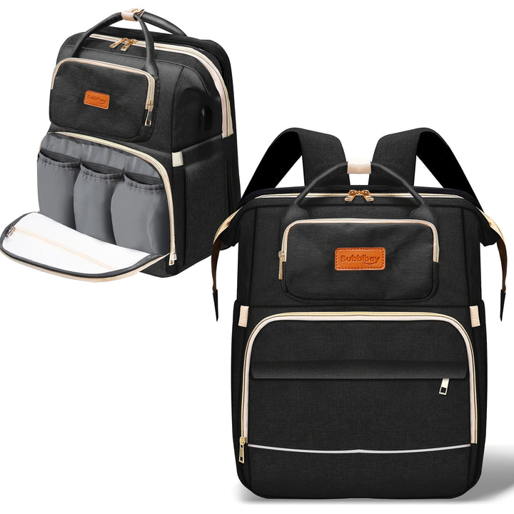 Diaper Bag Backpack, Multifunctional Portable Travel Bags, 900D Waterproof Diaper Bag With Changing Station