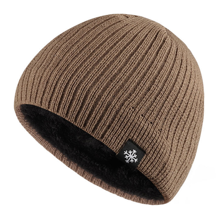 Chapeau en mélange thermique épais en tricot polaire automne/hiver