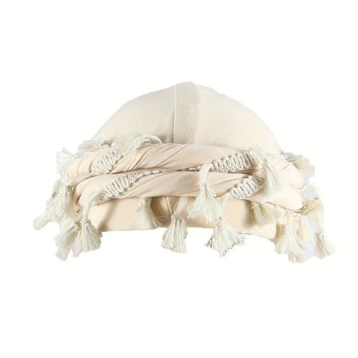 Turban For Men, Vintage Twist Head Wraps Durag With Tassel
