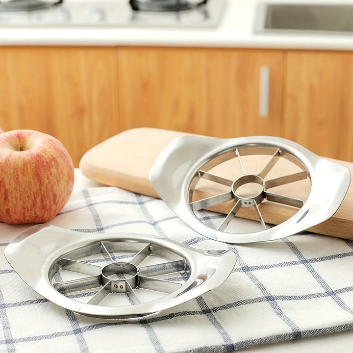 [Customer Favorite] Stainless Steel Apple Slicer & Corer - Reusable Kitchen Gadget for Perfect Fruit Slices, Ideal for Dorms & Home Use