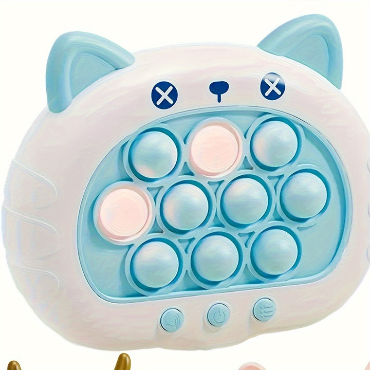 1pc Console de Jeu Fun Lumineuse à Pousser - Jouet de Jeu Musical Interactif Avec Lumières LED Colorées et Effets Sonores Excitants - Construction en Plastique Durable