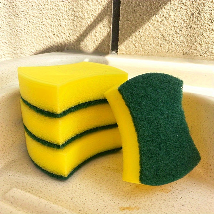 12pcs Heavy-Duty Kitchen Sponges - Durable, Scratch-Free Cleaning Power - High-Performance for Restaurant-Quality Results