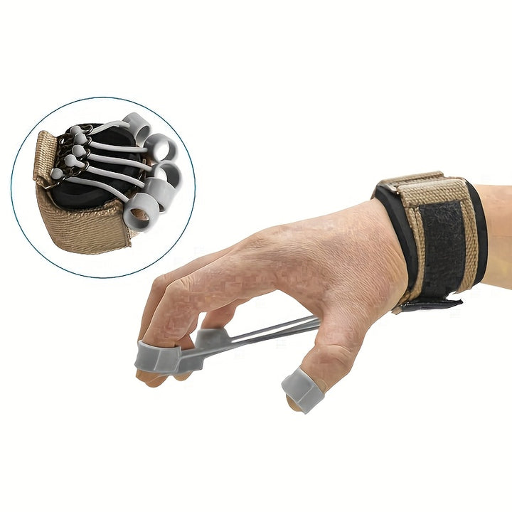 Silicone Polymer Finger Exerciser, Hand Strengthener, Uncharged Finger Flexibility Trainer, Blue