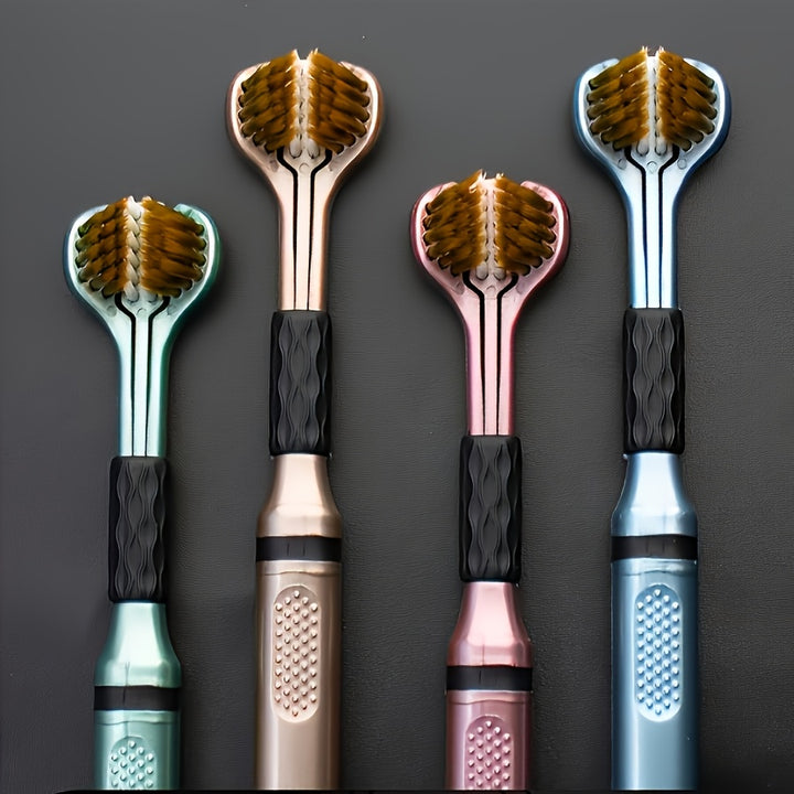 1/4-Pack Manual Toothbrushes, Deep Clean, Triple Layer Wrapped, Ultrafine Fiber Bristles, Oral Care, Personal Hygiene, Home Health Supplies