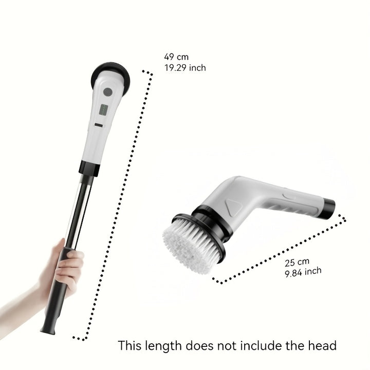 Multi-Functional Electric Cleaning Brush With Retractable Handle, 7-In-1 Cleaning Brush