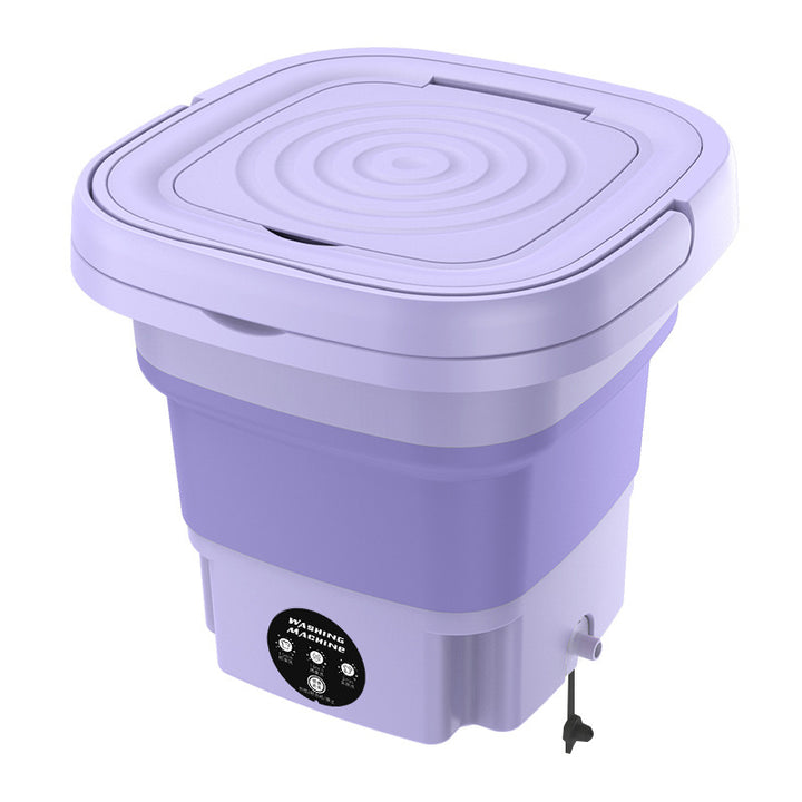 Portable Foldable 8L Mini Washing Machine - 3 Modes, Deep Cleaning, Soft Spin Dry for Business Trip, Home, RV, Washing Delicates