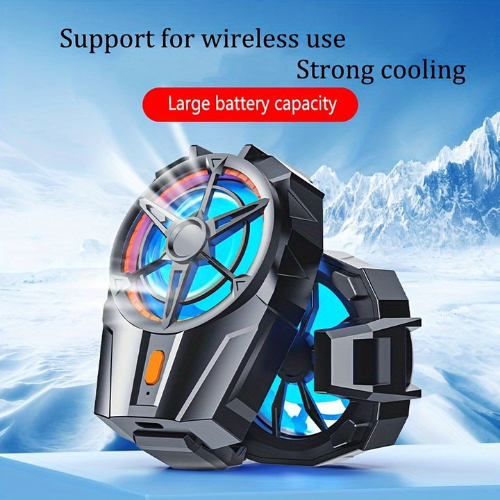 USB Powered Mobile Phone Cooling Fan, Portable Gaming Radiator Accessory with Strong Cooling Power for Live Streaming and Gaming, PP Material, No Battery or Electronic Components Included