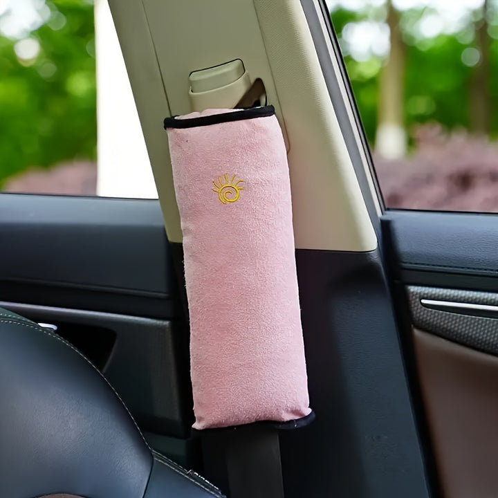 Plush Seat Belt Shoulder Cover - Car Interior Accessories - Soft, Lengthened, and Thickened Safety Belt Holder with Cute Design