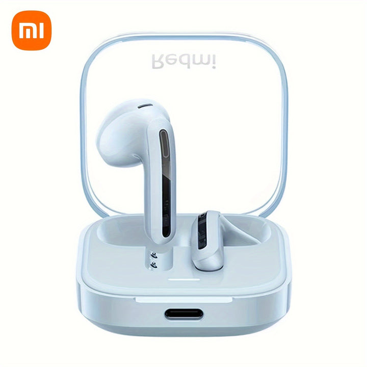 Xiaomi Redmi Buds 6 Active TWS Earbuds, 30 Hours Playtime, 5 Tuning Modes, Noise Cancelling Voice Call, Touch Control, Semi-Open-Back, Condenser Mic, Wireless Charging Case, Type-C, for Adults - No Charger Included