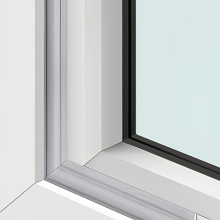 1 roll of weather protection self-adhesive window sealing strip - plastic waterproof, windproof and windproof strip, sound insulation tape, used for windproof, dustproof, rainproof and noise reduction, 472 inches