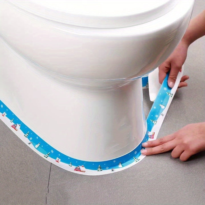 Protect Your Kitchen & Bathroom from Moisture & Mildew with this Waterproof Anti-Mildew Toilet Caulk Strip!