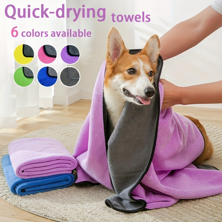 Soft And Absorbent Pet Towels - Super For Cats And Dogs - Perfect Christmas Gift