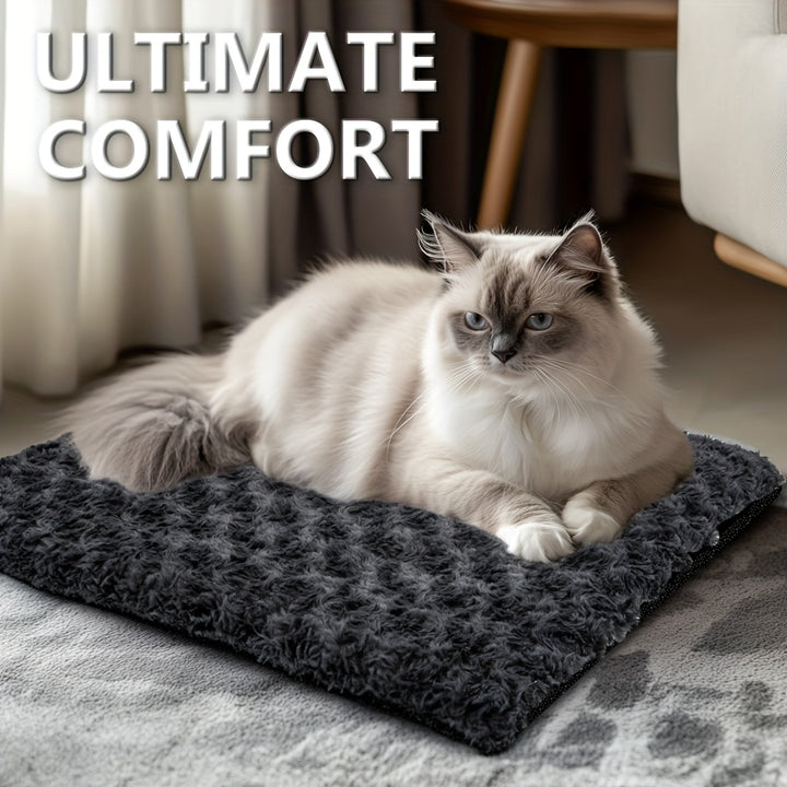 Heavy-Duty Thermal Insulated Cat Pad & Dog Bed - Extreme Cold Weather Pet Bed with Non-Slip Bottom, Removable Washable Cover - Indoor/Outdoor Use for Cats, Dogs, Feral Pets - Easy-Clean Surface & Long-Lasting Warmth - Ideal f