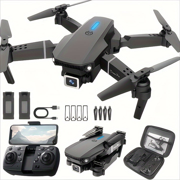 [Dual Cameras Foldable Drone] 2 Batteries Foldable RC Drones With Dual Cameras, Brushless Motors, Optical Flow Positioning, Smart Follow, Indoor And Outdoor Discount Drones, Beginner Gift, Easter Gifts, 1 Battery