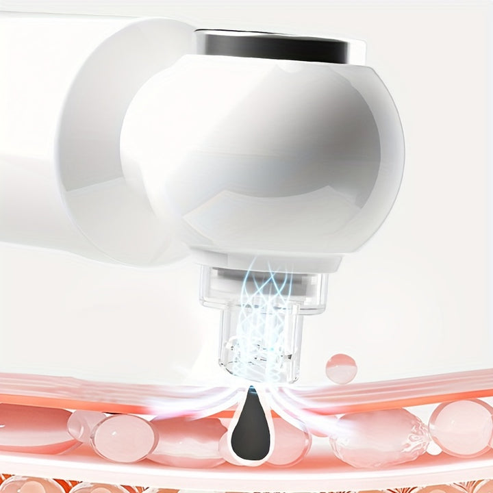 Nettoyeur de points noirs à 6 têtes, aspirateur électrique pour points noirs, nettoyage en profondeur de la peau par cycle d'eau, dispositif de beauté mini bulle rechargeable par USB