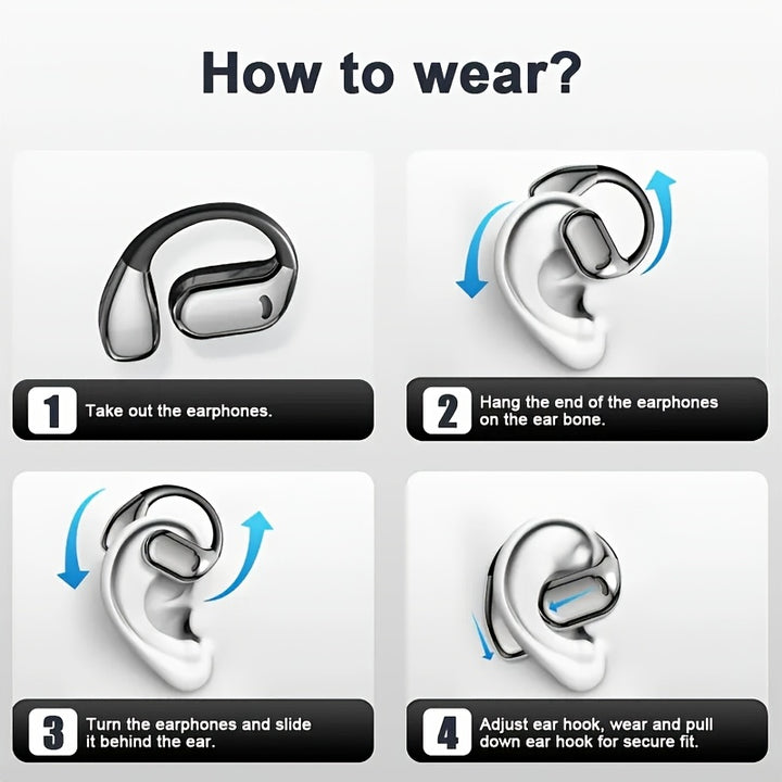 Advanced 5.4 Noise Cancelling ProSound Wireless Earbuds - In-Ear Stereo Sound with Deep Bass, LED Running Display, Sweat-Resistant, Long-Lasting Battery Life, Comfortable Fit for Sports and Music Lovers