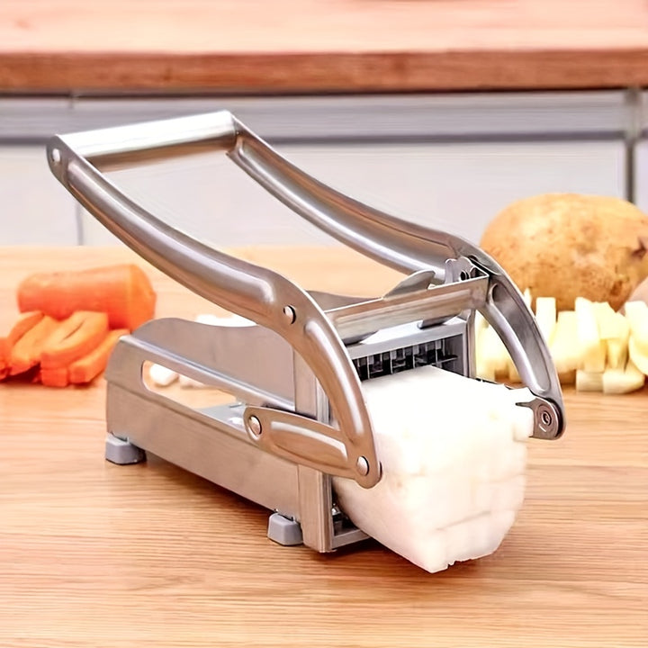 1pc Stainless Steel Fruit Cutter, Vegetable Cutter, French Fry Cutter, Potato Slicer, Vegetable Chopper, Onion Chopper, Food Chopper, Kitchen Stuff, Kitchen Gadgets, Kitchen Accessories