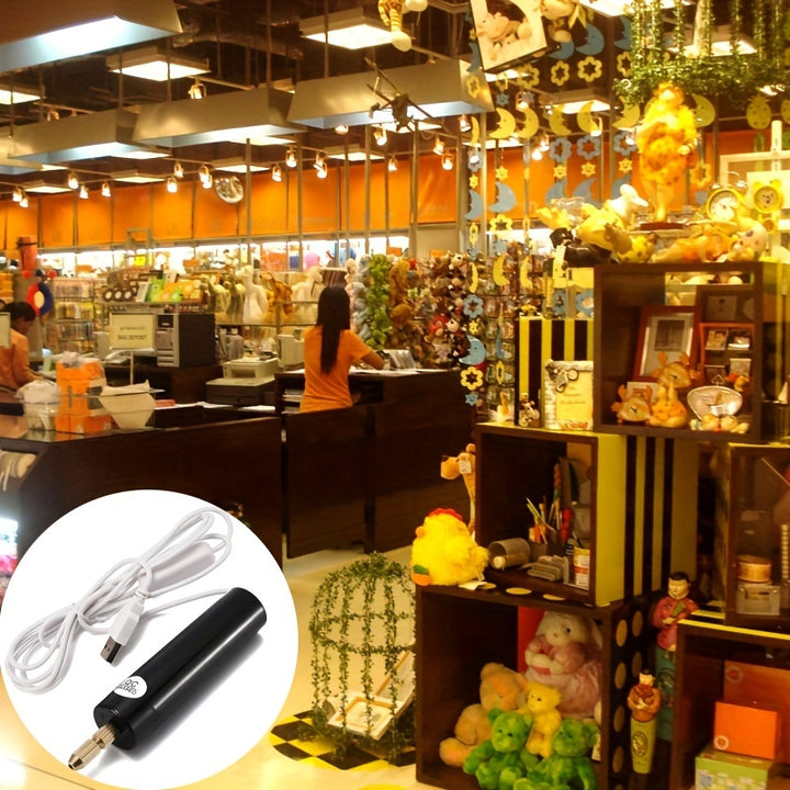 Compact 5V USB Mini Electric Drill - Precise Handheld Power Tool for Jewelry Making, Wood Crafting, Metalworking, and DIY Projects - Portable, Ergonomic, and Energy-Efficient