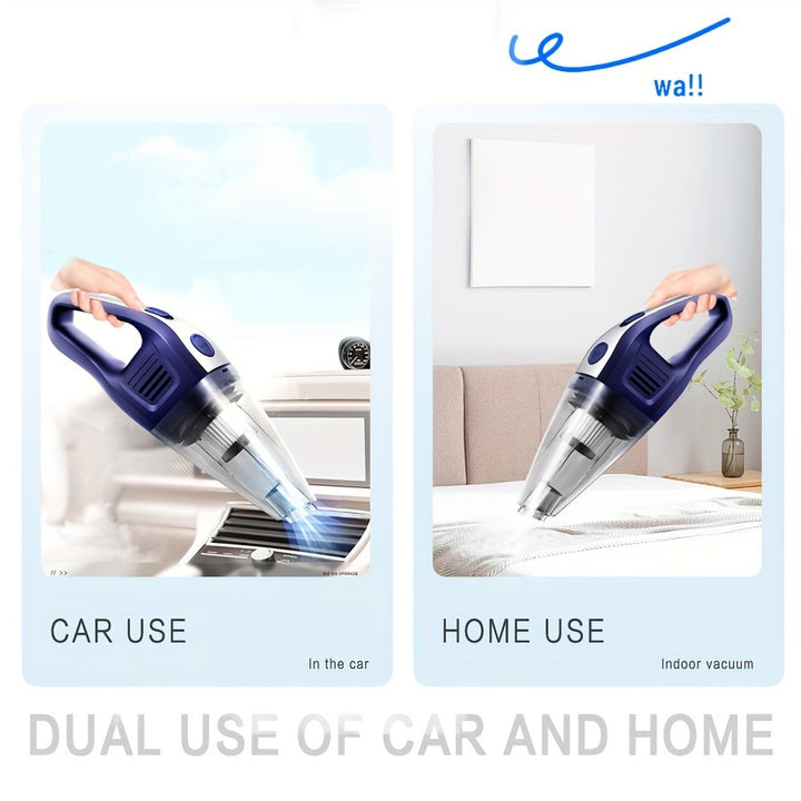 Powerful Portable Vacuum Cleaner - Wireless Handheld Mini Cleaning Vacuum - USB Charging, Variety of Accessories, Suitable for Car, Home, Office