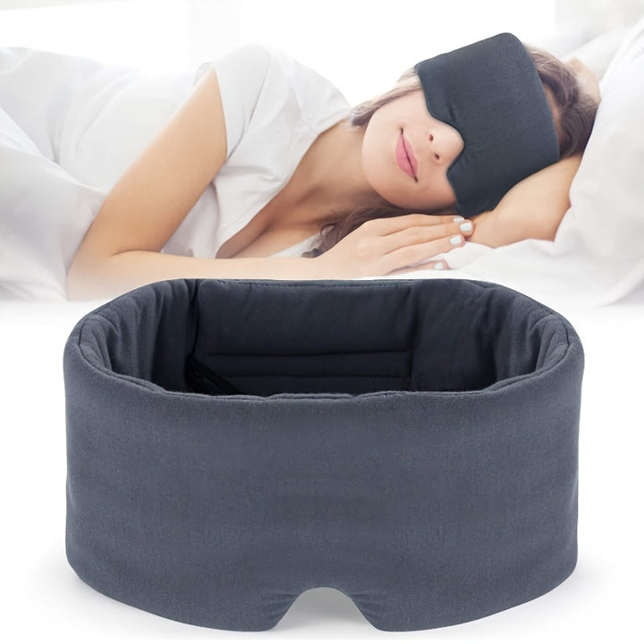 Masque de sommeil en coton modal pour hommes et femmes, un masque respirant, confortable et doux pour dormir, faire la sieste et voyager.