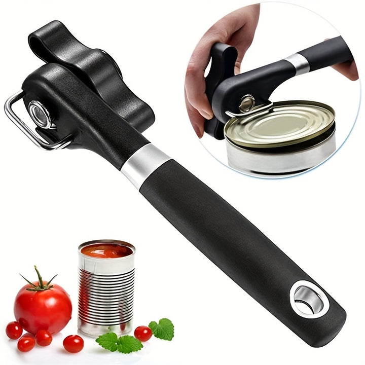 1 Pcs Stainless Steel Multifunctional Can Opener, Side Open Quick and Simple Can Knife Kitchen Gadgets