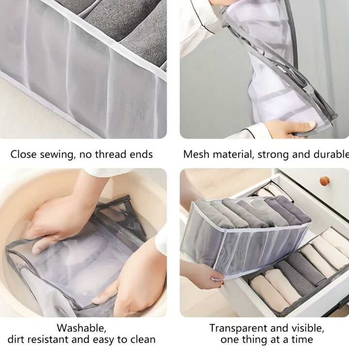 Lightweight Storage Organizer, Simple Versatile Container For Cloest, Mesh Bag With Grids