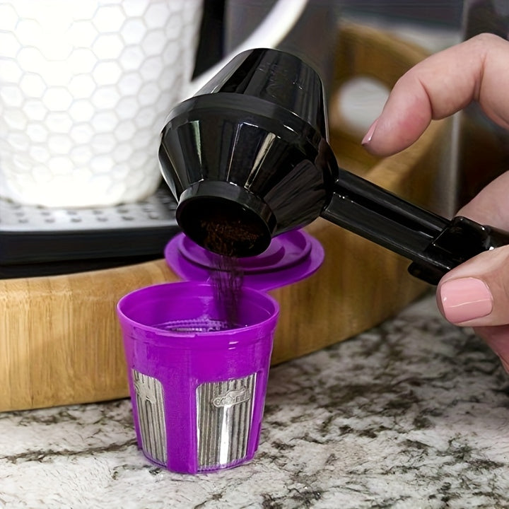 Coffee Scooper & Funnel for Reusable K Cup Refillable Coffee Pods, 2 Tablespoon Capacity