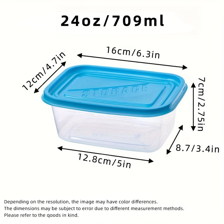 10pcs Stackable Food Storage Containers with Lids, BPA-Free Plastic Lunch Boxes, Suitable for Grains, Meat, Fruits, and Vegetables - Dishwasher and Microwave Safe