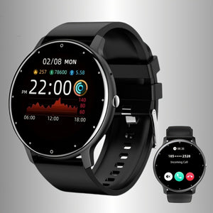 Givurao 2024 Smartwatch, Voll-Touchscreen, Fitness-Tracker mit kabellosen Anrufen und Nachrichtenbenachrichtigungen, über 100 Sportmodi, kompatibel mit Android/iOS