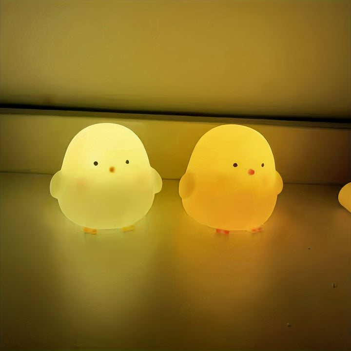 Charming Chick Night Light - Soft Glow, Battery-Powered, Perfect for Bedroom, Study & Office Decor - Ideal Gift for Friends, Family & Colleagues