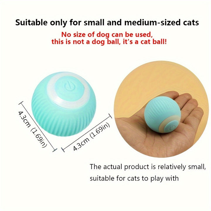 Juguete inteligente con pelota para gatos: ¡una pelota rodante automática para horas de diversión interactiva!