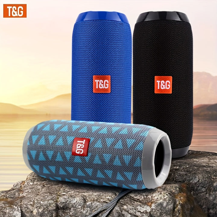 [Portable Wireless TG117 Speaker] TG117 Portable Wireless Speaker, TWS Stereo, Built - In Mic For Calls - FM Radio, TF Card, USB Playback - Ideal For Use