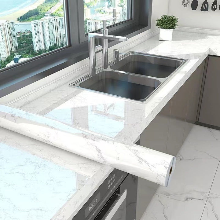 1 Roll Ultra-Thick Peel & Stick Wallpaper - Self-Adhesive, Removable, Waterproof & Oil-Proof - Ideal for Hassle-Free Kitchen & Bathroom Makeovers!