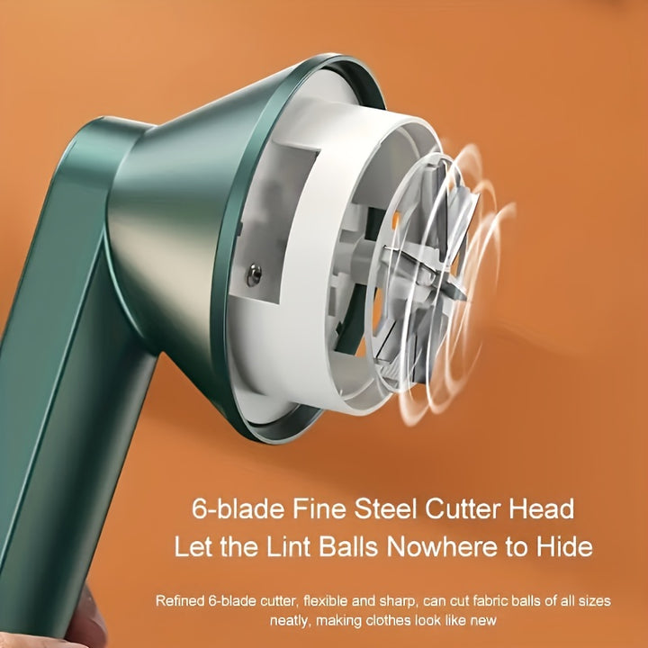 DELYOU Rasoir à tissu USB rechargeable - Tondeuse à peluches portable avec puissance améliorée, idéale pour l'élimination des bouloches sur les pulls et la laine, parfaite pour un usage domestique