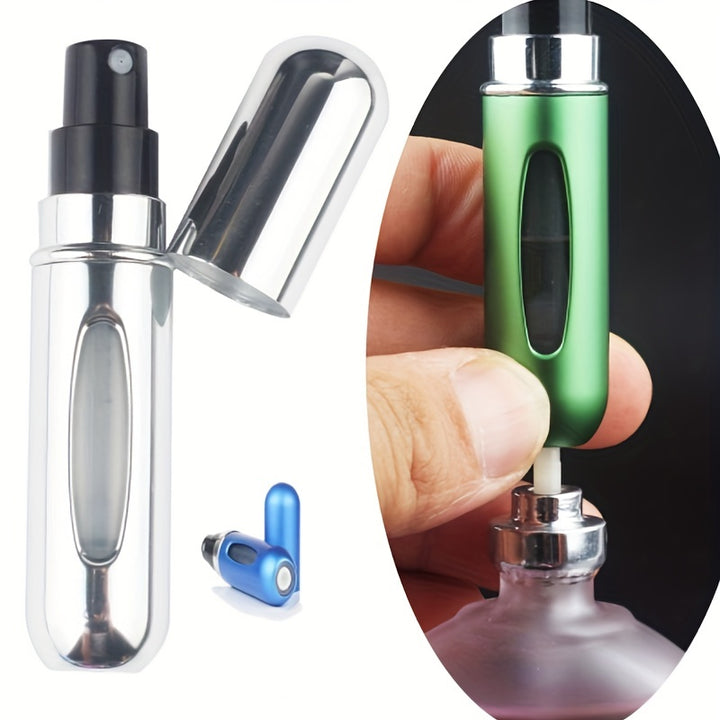 5ml portable compact refillable perfume spray bottle - perfect for travel and smell-1/6pcs