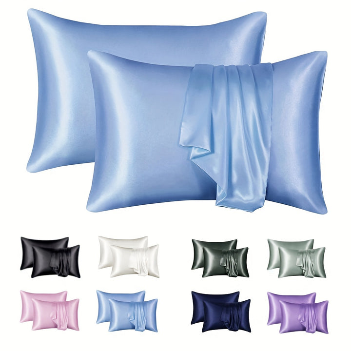 1 Pair Solid Color Simulation Color Ding Pillowcase Home Bedding Envelope Pillow